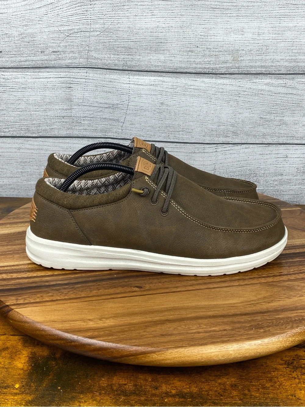 Hey Dude Paul Classic Brown Slip On Loafer Men’s Shoe Size 10